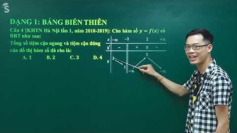 Tiệm cận thông qua BBT và đồ thị - Toán 12 - Thầy Nguyễn Công Chính