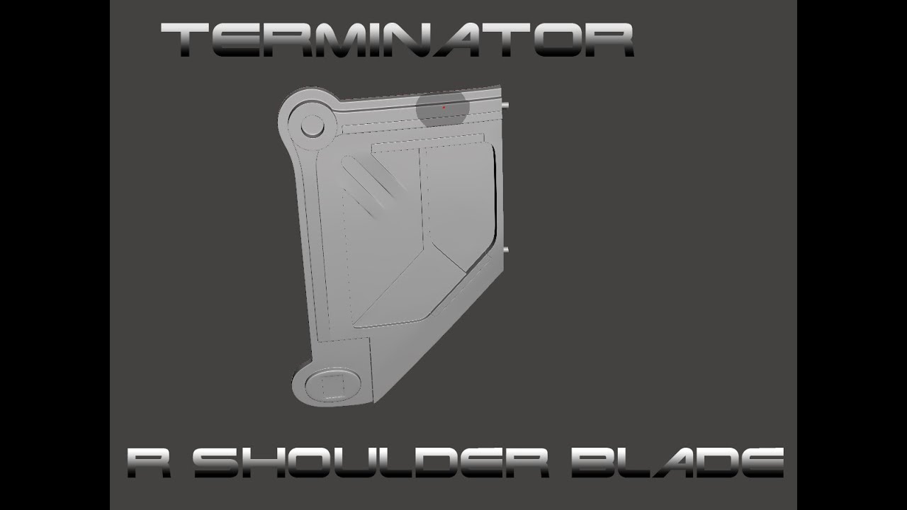 Terminator Blade Terminator 1:1 Build - Chrome R Shoulder Blade - YouTube