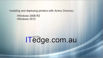 Printer installation and deployment with Active Directory ( GUI and Powershell )