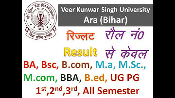 Result VKSU |  B.A./B.Sc./B.Com result vksu result 2021/2022/2023 dekhe