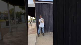 Rapper caught peeing in public