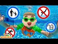 Luka aprende reglas de seguridad en la piscina - Cuento útil para niños