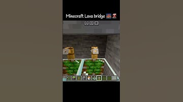 "I Built the Ultimate Lava Bridge in Minecraft! 🔥🌉"#Gaming #MinecraftBuilding #Crafting #Shorts