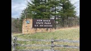 Lets Go Camping. New River State Park NC.