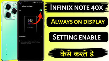 Infinix note 40x 5g Always on Display setting on kaise kare | How to on Always on Display setting