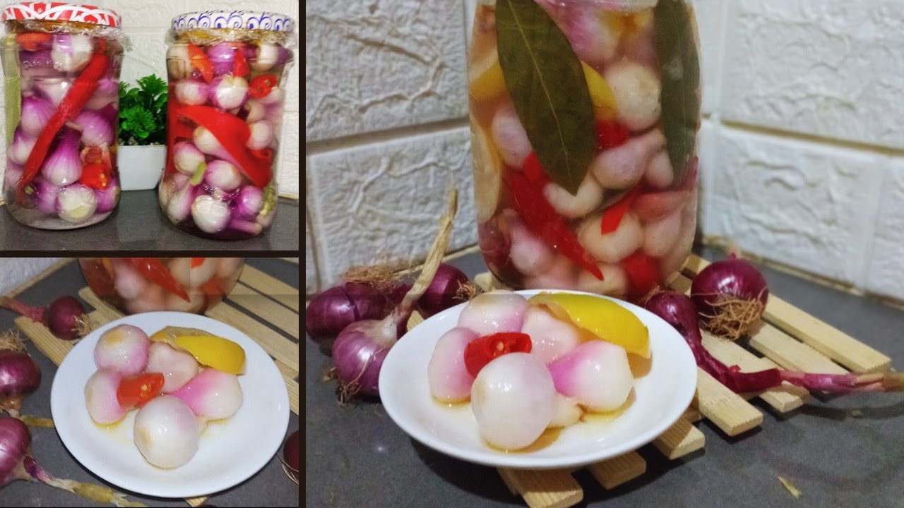 طريقة تخليل البصل أو تخمير البصل مخلل ناجح 💯