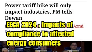 EECA 2024 : Impacts of compliance to energy consumers