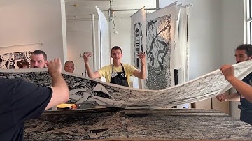 BIG INK at Morean Arts Center / Large-Scale Woodblock Printmaking, 2019