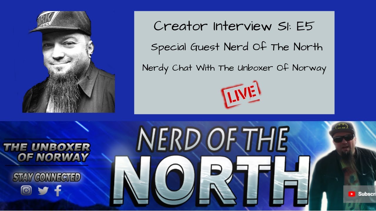 Creator Interview Season 1: Episode 5 | Nerd Of The North Nerdy Chat with The Unboxer of Norway