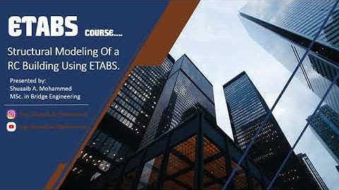 Structural Modeling in CSI ETABS- Video 1