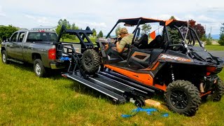 This Incredible Hydraulic lifts Can Easily Lift  for sleds, quads, motor bikes and ATVs On The truck