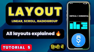 Sketchware me Layout ka use | Linear (H/V), Scroll (H/V), RadioGroup | Sketchware Tutorial #5
