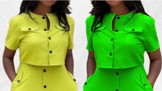 How to Draft and Cut a FRONT BUTTON CROP TOP / Sew a Front Button Crop Top