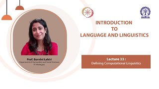 Lecture 33 : Defining Computational Linguistics