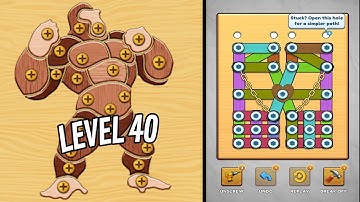 🏅 NUTS & BOLTS 3D: Screw Master 🤪 Level 40 🧩 Gameplay Walkthrough