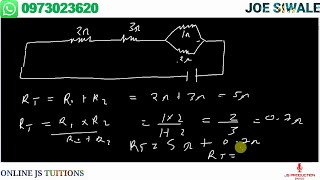 Current electricity. Calculating current, voltage and resistance in a parallel connection screenshot 5