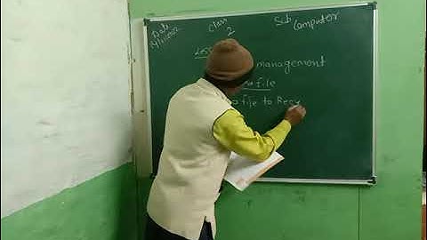 class 2 computer lesson 7 file management