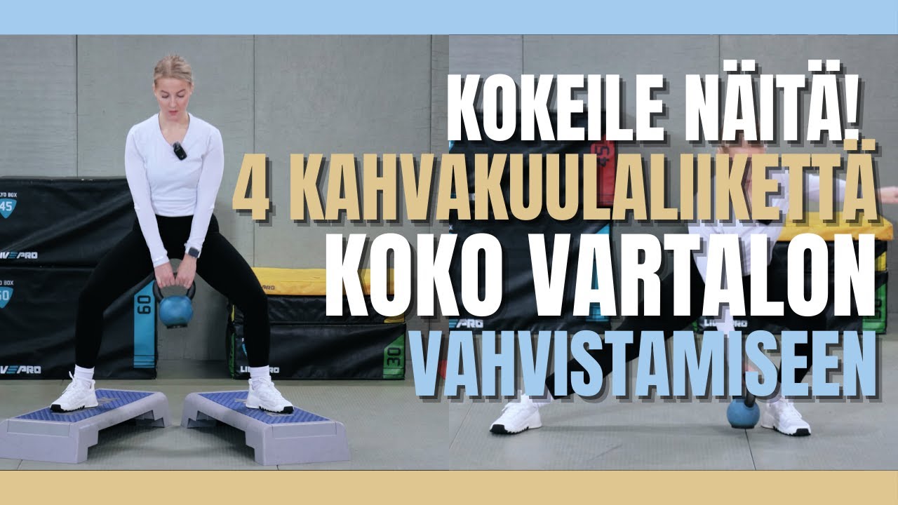 4 Liikettä Kahvakuulalla Koko Vartalon Treenaamiseen 💪🏋️‍♂️