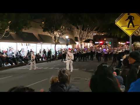 San Luis Obispo High School Band in SLO Downtown Holiday Parade December 2019