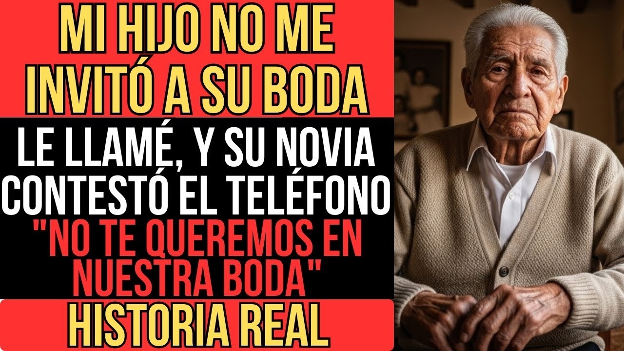 MI HIJO SE CASÓ SIN INVITARME 'ESTÁS COMPLICANDO LAS COSAS', LUEGO ME PIDIÓ DINERO Y