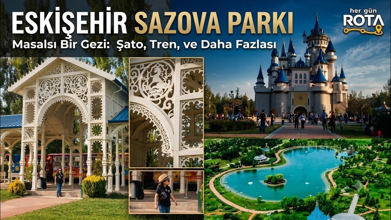 Eskişehir Sazova Parkı ve Masal Şatosu | Sazova Park & Fairy Tale Castle
