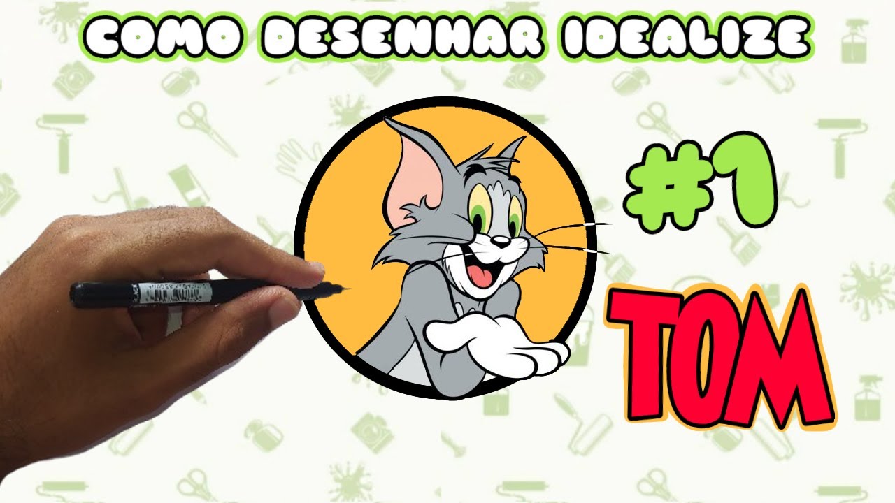 COMO DESENHAR O TOM - Tom e Jerry - Como Desenhar IDealize #1 - YouTube