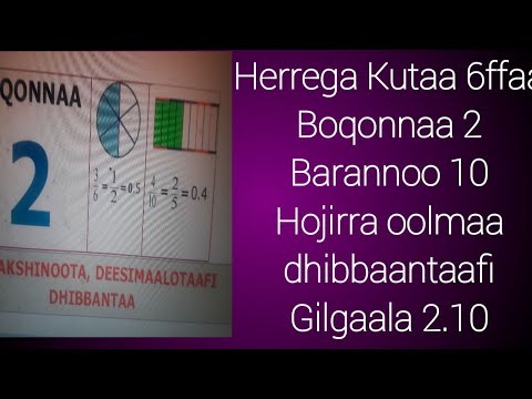 Herrega Kutaa 6ffaa Boqonnaa 2 Barannoo 10 Gilgaala 2 10
