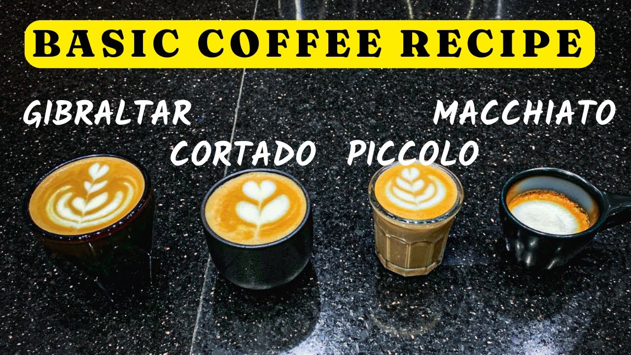 4 Easy Espresso Coffee Drink Explained macchiatos Vs piccolo Vs Cortado