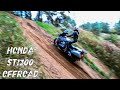 Honda ST1300 (Pan European). Touring bike on enduro, offroad. Туристический мотоцикл на бездорожье.