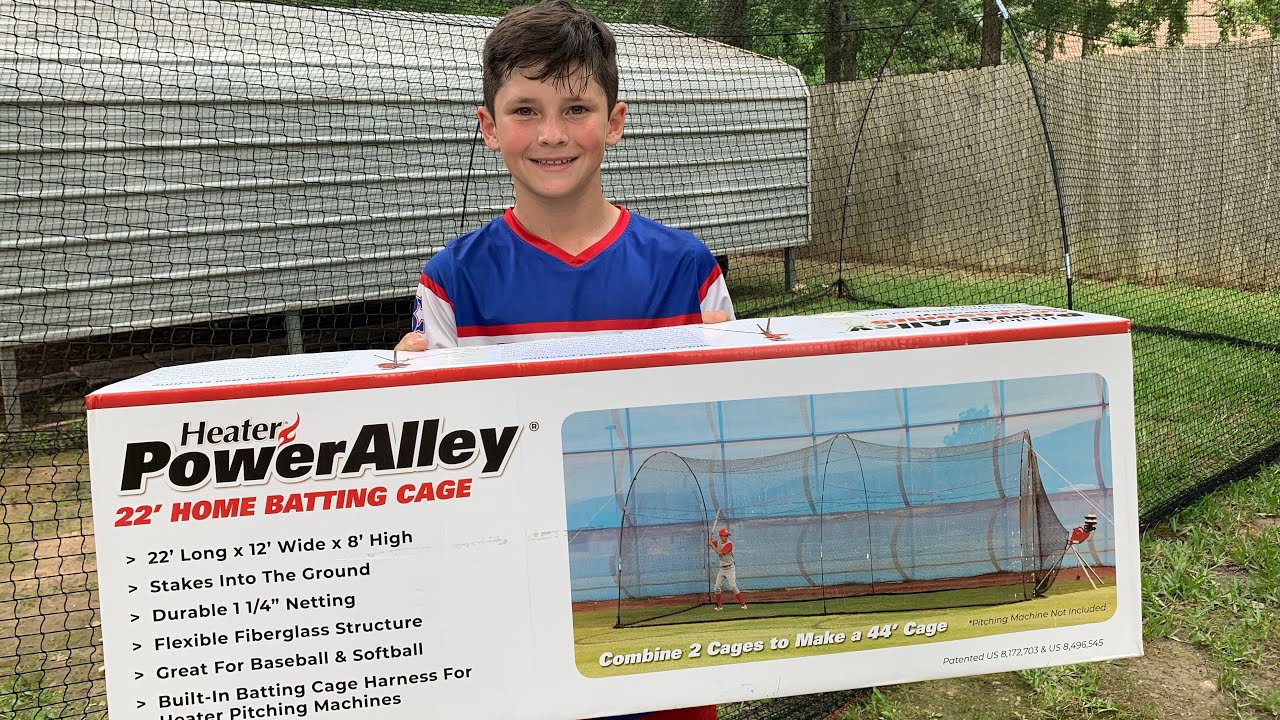 Reconditioned Batting Cage Heater Sports Power Alley 22 Ft Reconditioned Batting Cage Heater Sports Power Alley 22 Ft