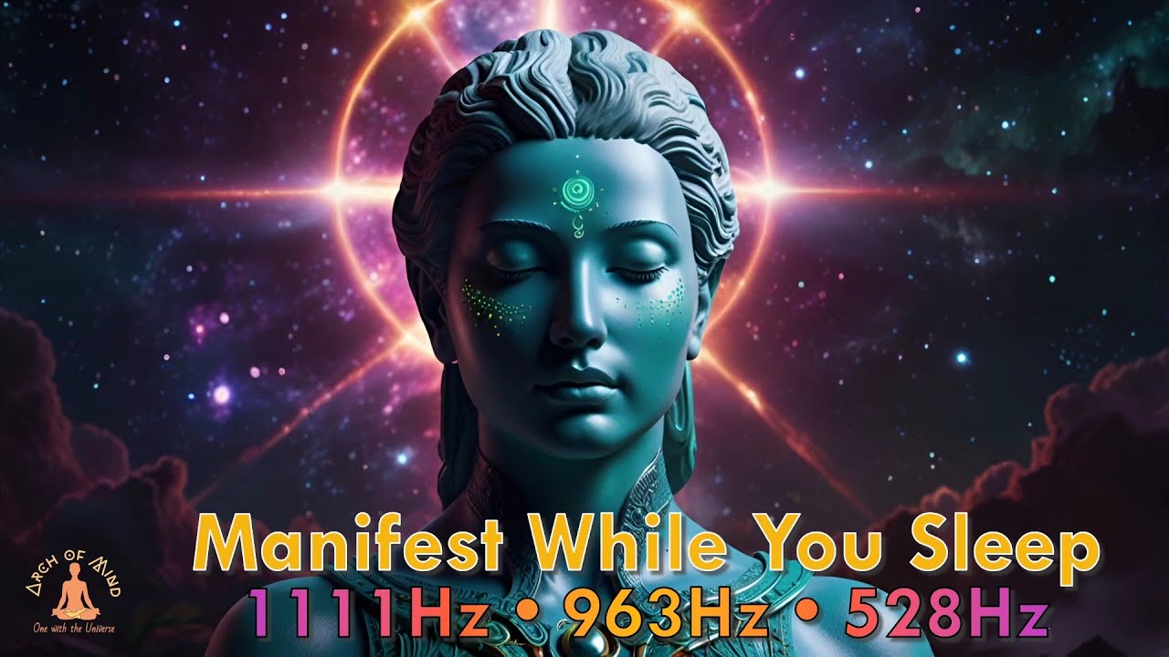 💫Manifest While You Sleep | 1111Hz + 963Hz + 528Hz Sound Alchemy | Miracle Tuning