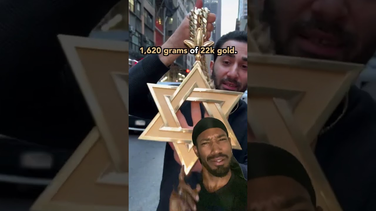 Reaction Largest Star of David 22k Gold by Trax NYC 