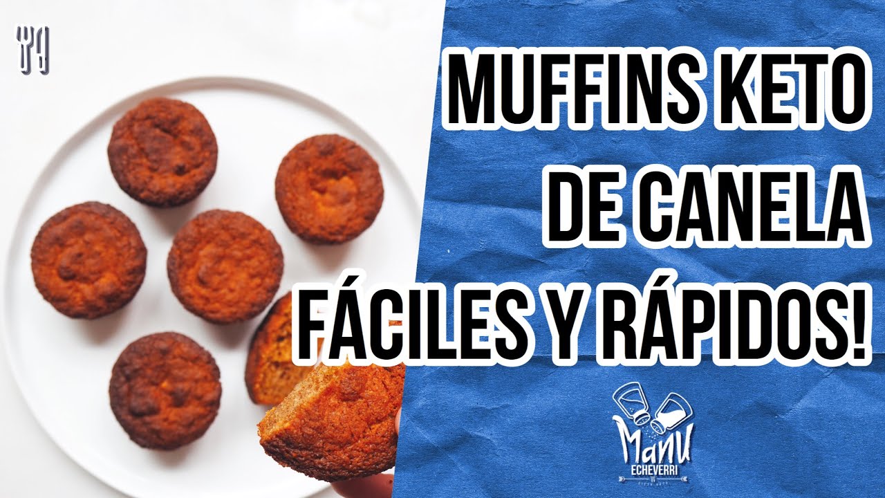☕️ KETO MUFFINS DE CANELA PARA DESAYUNO | KETO MORNING GLORY CINNAMON MUFFINS |  Manu Echeverri