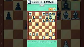 CHESS PUZZLE - 68 ? | Checkmate in two moves | Chess, Chess Strategy, Chess Game, Chess Puzzles screenshot 2