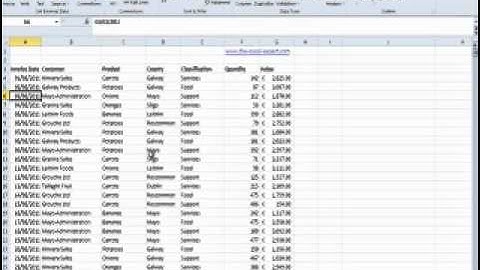 Learn how to sort in Excel 2010