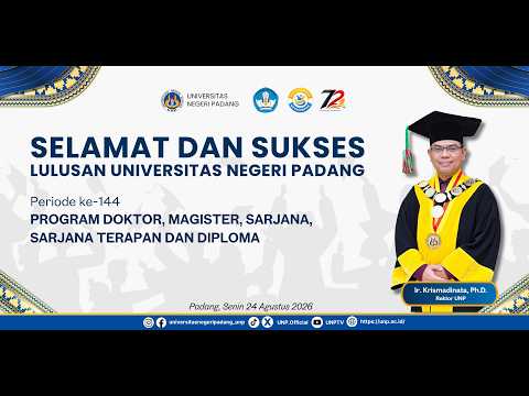 Wisuda Periode 144, Hari Pertama 24 Agustus 2026