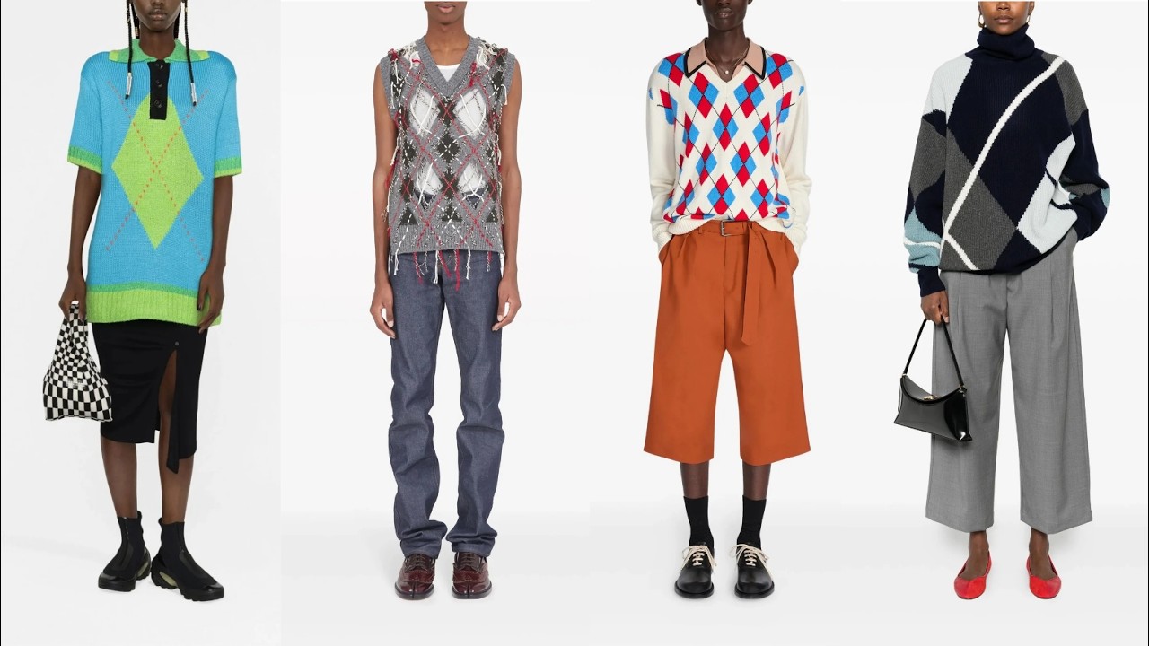 Аргайл. Триумфальное возвращение узора. Самый модный принт на подиумах!