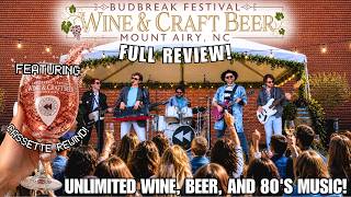Full Review of The Budbreak Wine & Beer Festival: UNLIMITED TASTINGS & LIVE 80'S MUSIC | 2026, NC