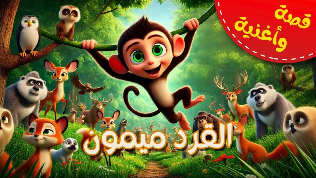 قصة وأغنية - القرد ميمون : قصة مفيدة وأغنية ممتعة للأطفال - YouTube