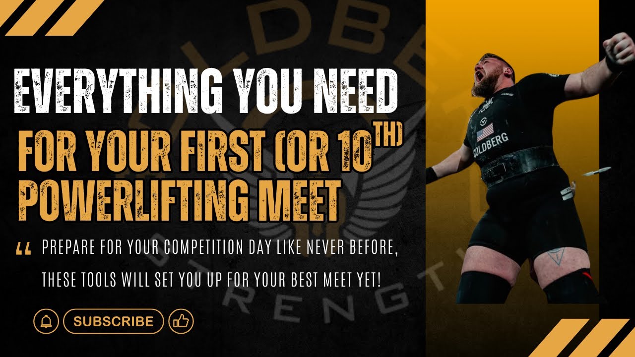 Everything YOU NEED for your First (Or 10th) Powerlifting Meet!