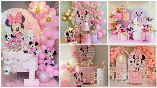 Latest Minnie Mouse Birthday Decorations 2024 || Best Minnie Mouse Decor || Girls Birthday Themes