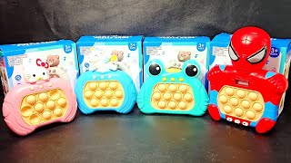 1 Minute Satisfying with Playing Push Game Pop It Eletrônico Fidget Toy ASMR No Talking