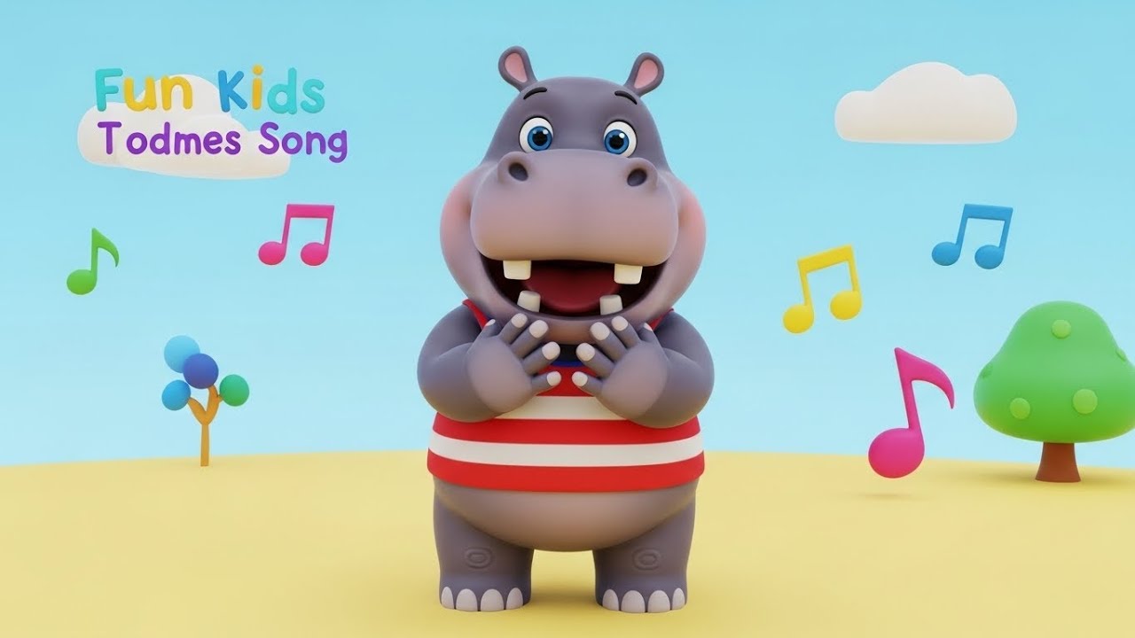 Happy Hippo Claps Big Hands 🦛👏 | Fun Kids Dance Song for Toddlers | Playful Nursery Rhyme