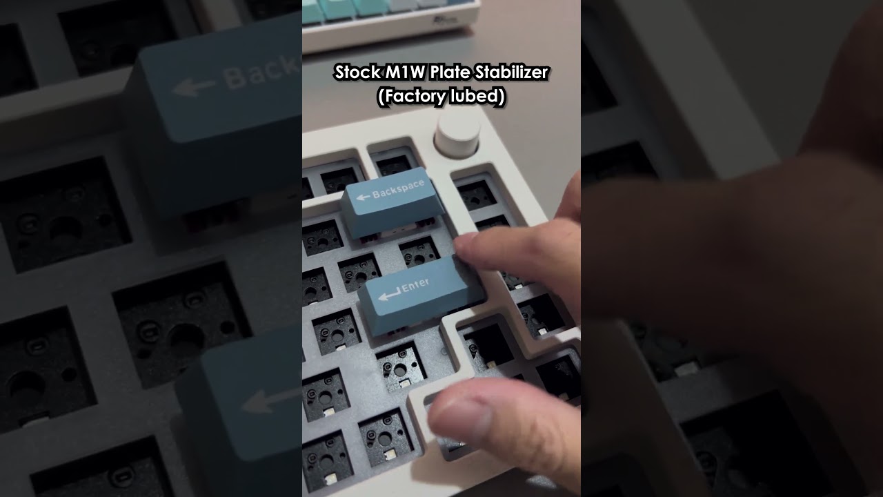 Monsgeek M1W Stock Stabilizer vs Everglide/Durock V2 