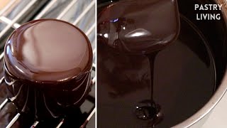シンプルなチョコレートミラー釉薬レシピ|ステップバイステップのチュートリアル