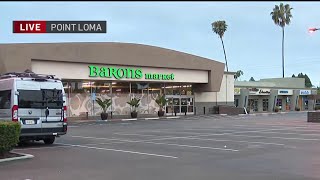 One person killed outside of Barons Market in Point Loma in late-night stabbing | NBC 7 San Diego