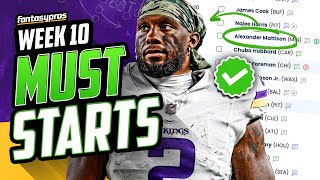 20 MUST Start Players for Week 10 (2023 Fantasy Football)