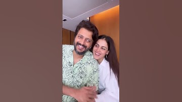 The most romantic couple #geneliadsouza & #ritieshdeshmukh share a cute video #shorts