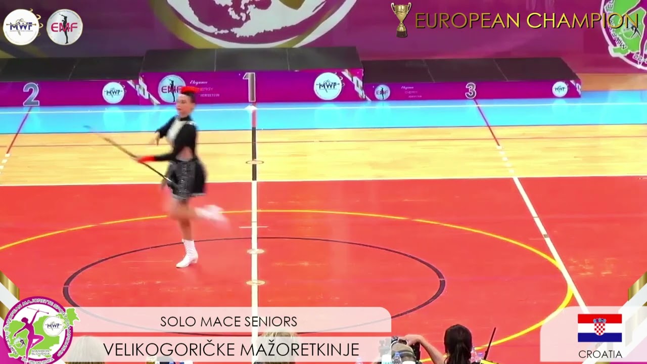 MWF/ 🏆 EUROPEAN CHAMPION 2023. 🏆SOLO MACE SENIORS / VELIKA GORICA MAJORETTES-CRO