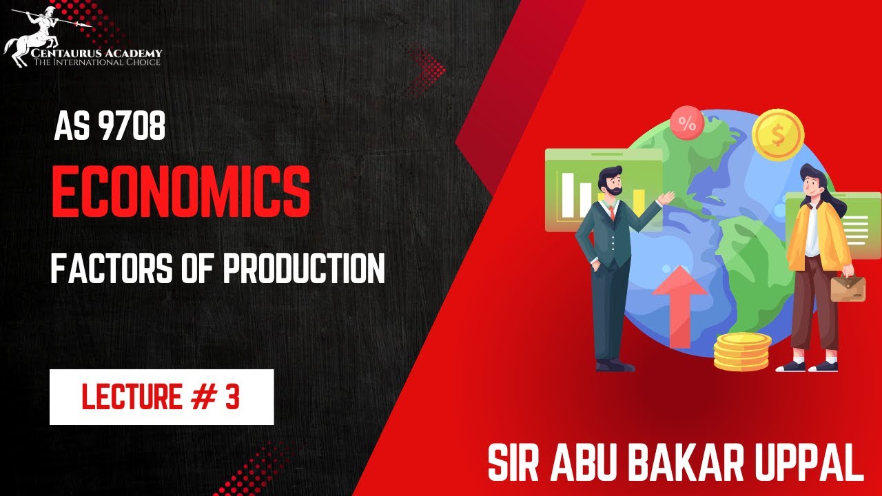 AS Economics 9708 | Factors of Production | Lecture 3 - YouTube